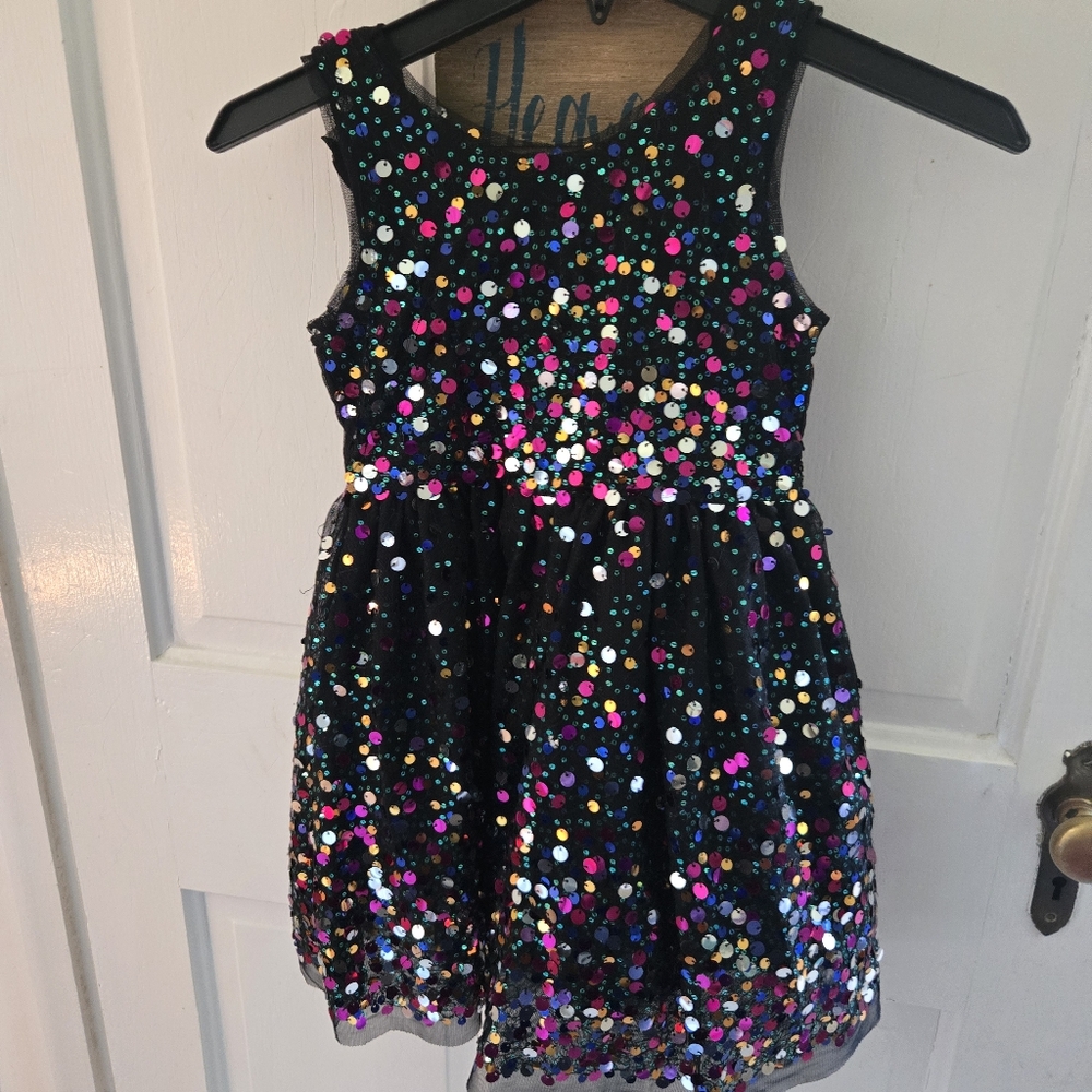 Cat & Jack Multicolor Sequin Kids Formal Dress